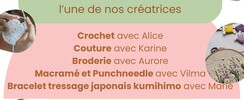 Odyssée d'Hestia - Macramé, Punchneedle, Couture, Broderie, Bracelet kumihimo